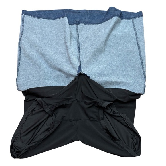 Sportive Plus, Plus Size Denim Skort, Size 2X, Blue - Picture 2 of 6